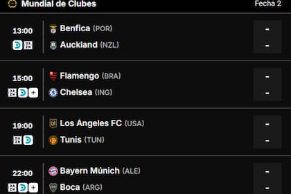 Los partidos que se disputan en la séptima jornada del Mundial de Clubes 2025