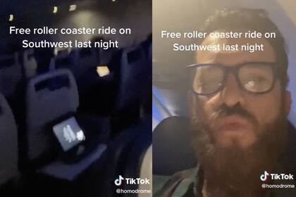 Los pasajeros estaban aterrados por la turbulencia