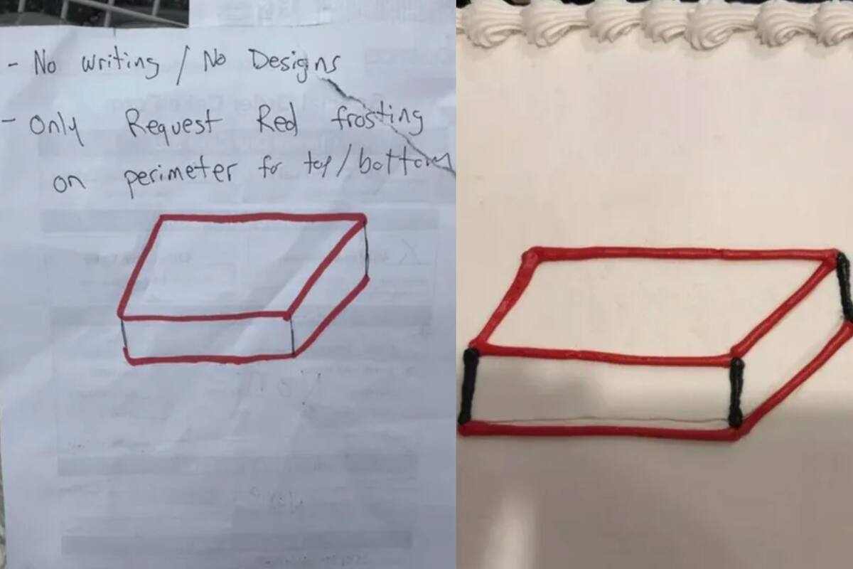 Los pasteleros en una cadena de supermercados de EE.UU. siguieron las instrucciones demasiado al pie de la letra