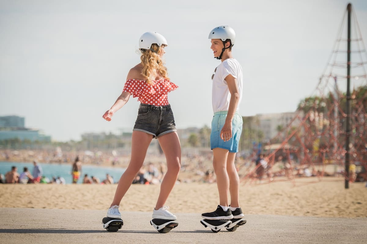 Los patines eléctricos de Segway tienen una rueda con balanceo automático