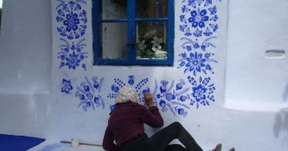 Los patrones de las flores pertenecen a la subregión etnográfica de Horňácko