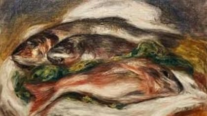 "Los Peces", de Auguste Renoir, recuperado del botín robado en Italia, tiene un valor de US$3,5 millones