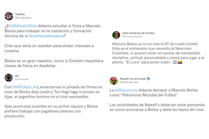 Los pedidos de hinchas para el futuro de Marcelo Bielsa