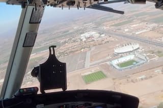 Un grupo de periodistas había viajado en el helicóptero que cayó en San Juan un día antes del accidente