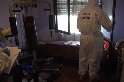 Los peritos, en la escena del crimen