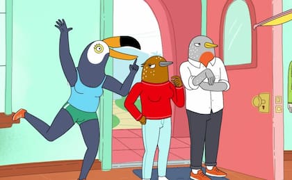 Los personajes principales de la serie animada