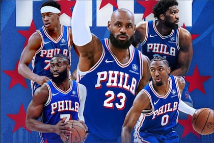 Los Philadelphia 76ers contarán con una alineación titular repleta de estrellas en la próxima temporada con LeBron James y Jaylen Brunson a la cabeza