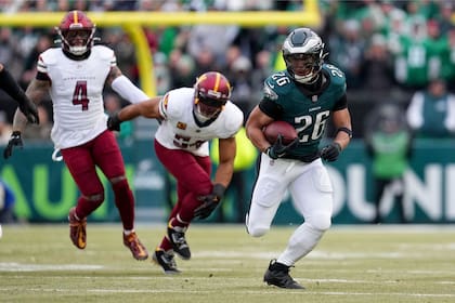 Los Philadelphia Eagles vencieron a los Washington Commanders por 55-23 y clasificaron al Super Bowl 2025 (Mitchell Leff)