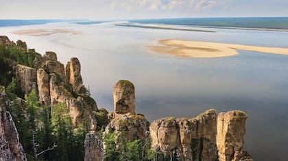 Los pilares del Lena, son patrimonio de la Humanidad de la Unesco desde 2012.