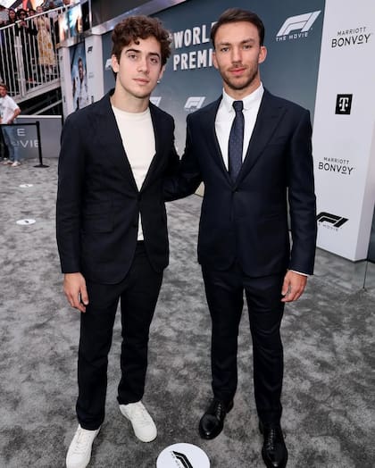 Los pilotos de Alpine dijeron presente en la premiere de la película de F1 en Nueva York (Foto: Instagram @alpinef1team)