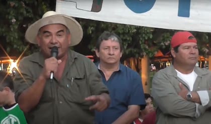 Los piqueteros Quintín Gómez y Emerenciano Sena