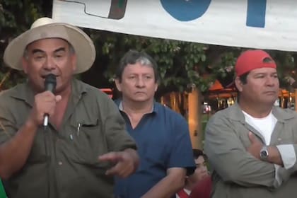 Los piqueteros Quintín Gómez y Emerenciano Sena