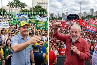 Los números de las encuestas entre Flavio Bolsonaro y Lula para el balotaje