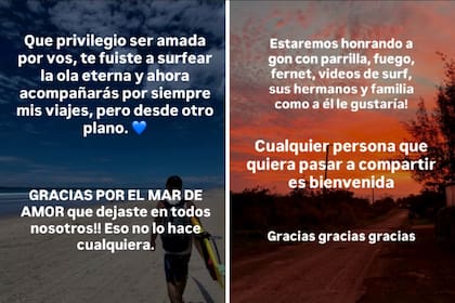 Los posteos de la pareja de Gonzalo Balado en Instagram, historias con las que despidió a su novio