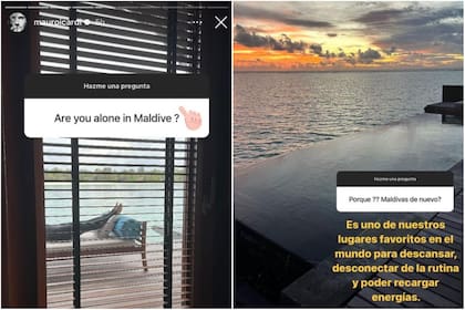 Los posteos de Mauro Icardi desde Maldivas (Foto: Instagram @mauroicardi)