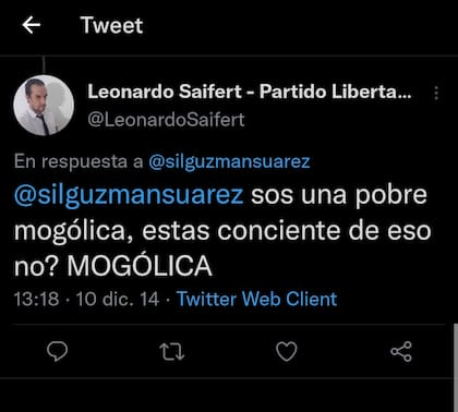 Los posteos del legislador Saifert