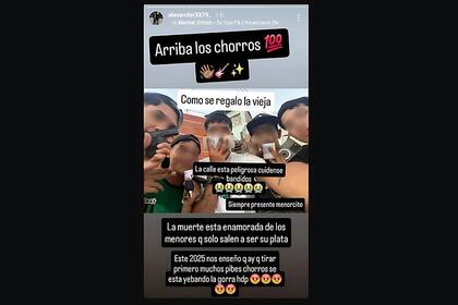 Los posteos que realizaron los delincuentes