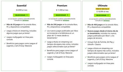 Los precios actualizados de Xbox Game Pass a fin de abril de 2026