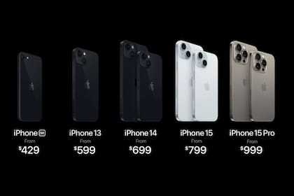 Los precios de la familia de iPhone a partir de la llegada del iPhone 15