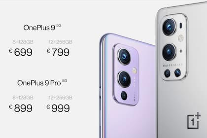 Los precios del OnePlus 9 y OnePlus 9 Pro en Europa, según anunció la compañía