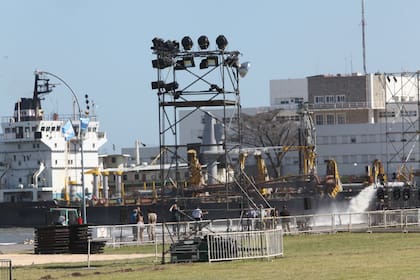 Los preparativos para el arribo de la Fragata