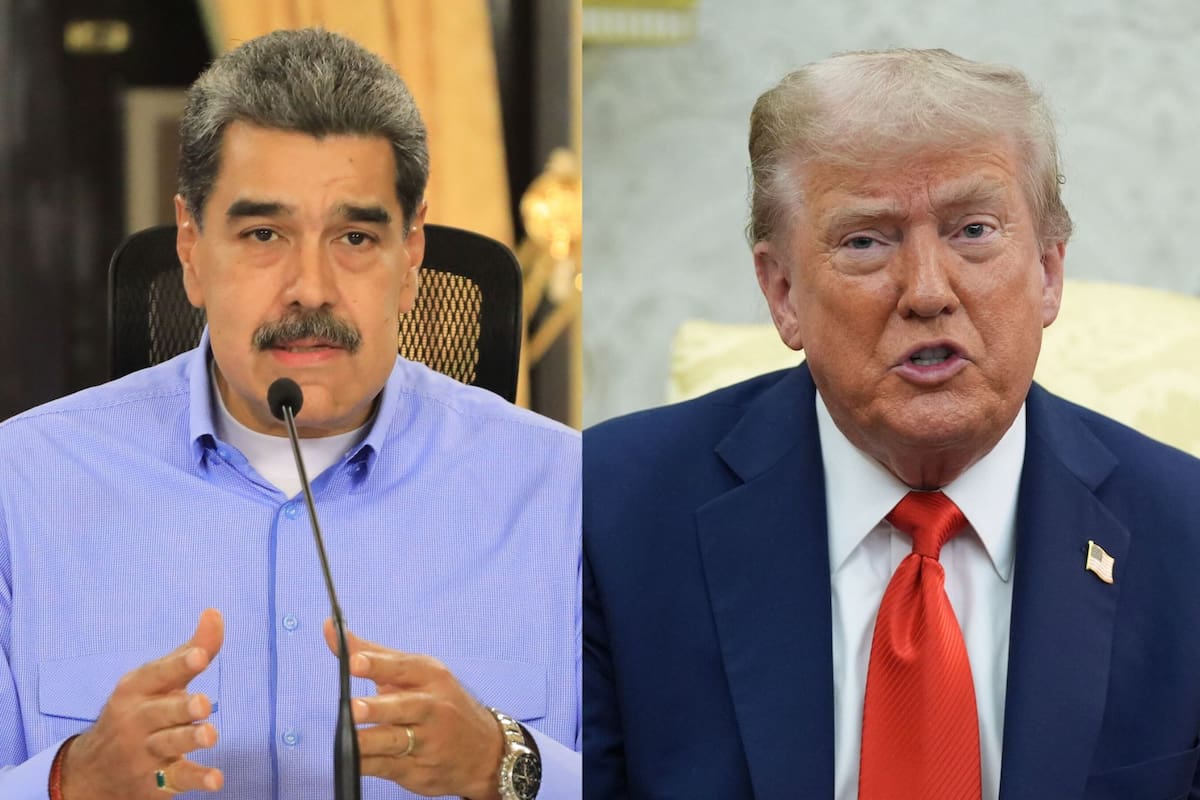 Los presidente Nicolás Maduro y Donald Trump.