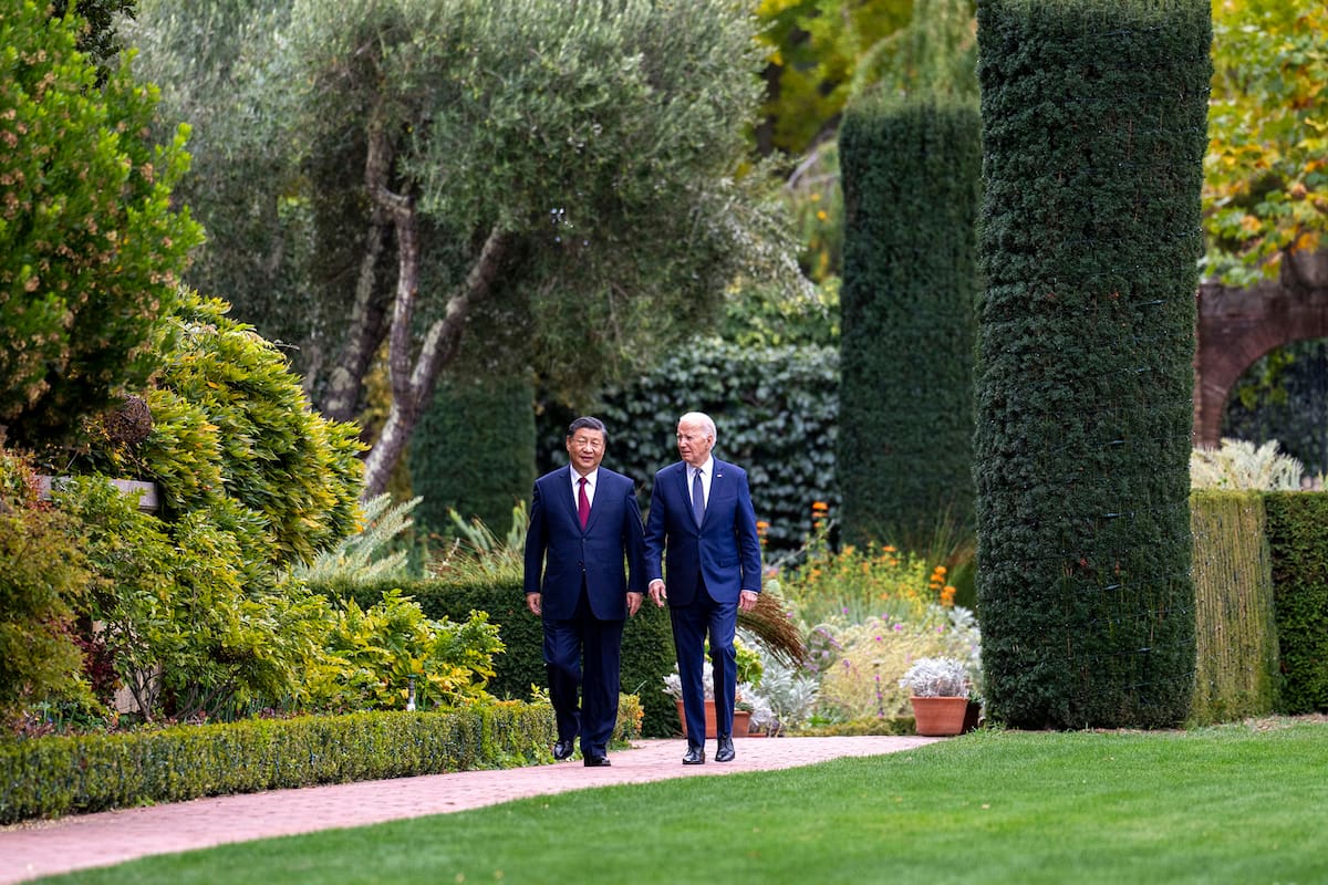 Los presidentes de China y Estados Unidos, Xi Jinping y Joe Biden