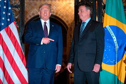 Los presidentes de Estados Unidos y Brasil, Donald Trump y Jair Bolsonaro