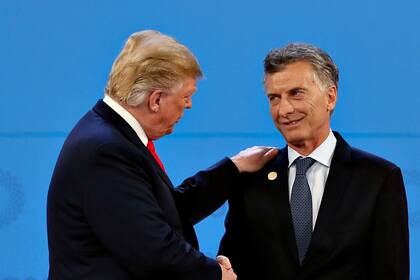 Los presidentes Donald Trump y Mauricio Macri