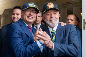 Los presidentes Gustavo Petro y Luiz Inacio Lula da Silva, en un reciente encuentro