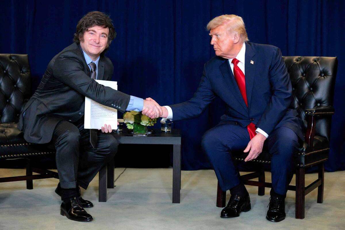 Los presidentes Javier Milei y Donald Trump, en su último encuentro en Nueva York.