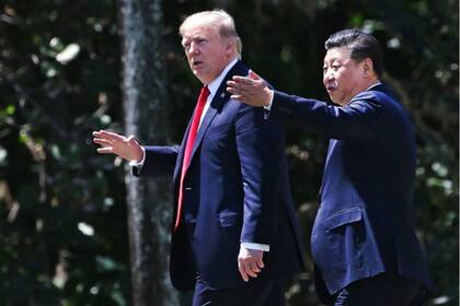Los presidentes Trump (EE.UU.) y Xi Jinping (China), en medio de la tensión comercial entre ambos países