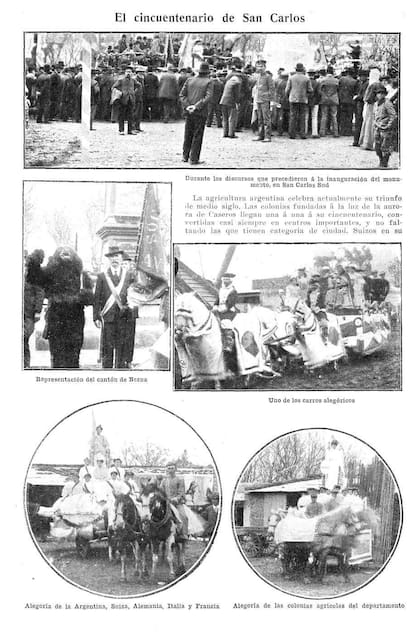 Los primeros 50 años de vida de San Carlos, cumplidos en 1908.