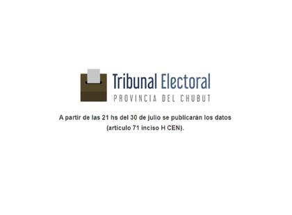 Los primeros resultados se conocerán cerca de las 21, anticipó el Tribunal Electoral de la provincia de Chubut