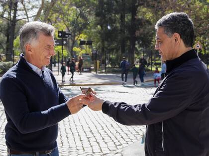Los primos Mauricio y Jorge Macri
