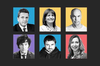 Los principales candidatos a presidente que competirán en las PASO