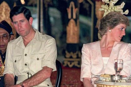Los príncipes de Gales, Diana y Carlos, en 1989
