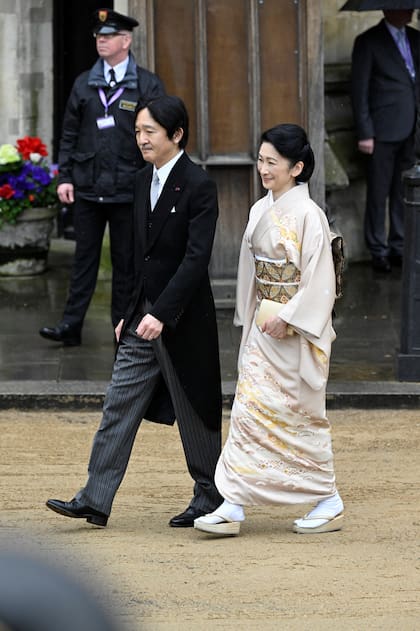 Los príncipes Fumihito y Kiko de Japón.