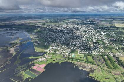 Los productores aseguran que no hubo asistencia efectiva por parte de la provincia. En la imagen, la inundación en Bragado