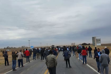 El lunes pasado los productores protestaron en diversos puntos limítrofes con San Luis