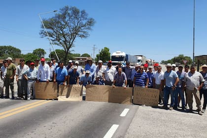 Productores del norte en una protesta en Tucumán en diciembre pasado contra las retenciones