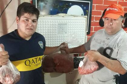 Los productores donan para que la carne picada se distribuya en comedores, iglesias, por ejemplo