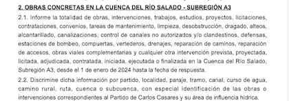 Los productores solicitaron detalles sobre las obras hidráulicas previstas y realizadas en la cuenca del río Salado