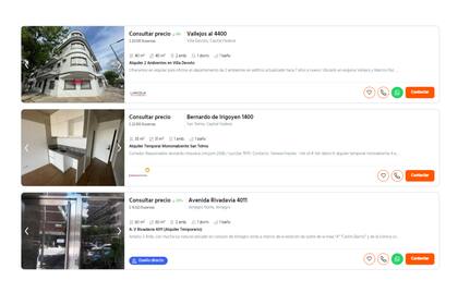 Los propietarios e inmobiliarias ponen "consultar precio" en los portales porque los alquileres no se pueden publicar en dólares y para que los precios en pesos no queden desactualizados