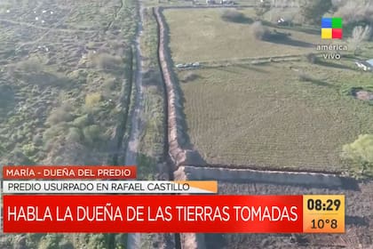 Los propietarios tienen un terreno de 26 hectáreas, con 20 ya tomadas, y para evitar el avance pagaron 70.000 pesos por una zanja de 1200 metros de largo y dos de profundidad