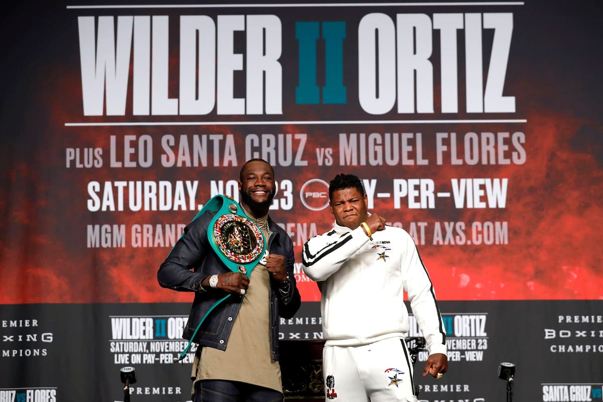 Los protagonistas de la gran pelea de este sábado: Wilder vs. Ortiz