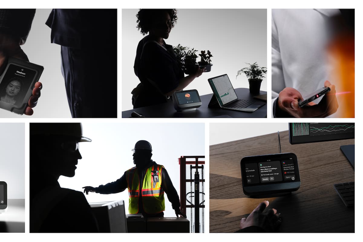 Los prototipos de computadoras con agentes de IA (y sin Windows) de Microsoft: una suerte de reloj de mesa, y una tarjeta de identificación corporativa