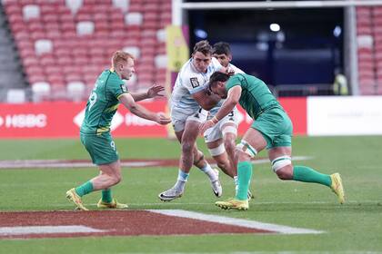 Los Pumas 7s avanzaron a los cuartos de final de Oro con puntaje perfecto desde el grupo B, tras el triunfo ante Irlanda