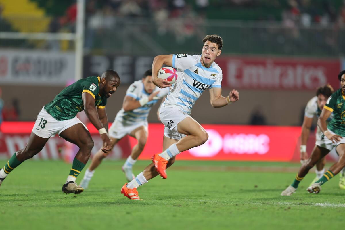 Los Pumas 7s se recuperaron ante Sudáfrica después de dos duras caídas este sábado