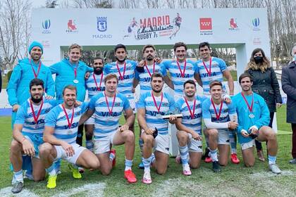 Los Pumas, campeones del Seven de Madrid.